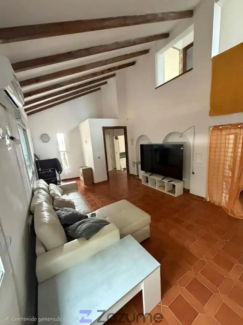 Sala de estar de Casa o chalet de alquiler en El Casar de Escalona con Calefacción, Jardín privado y Amueblado