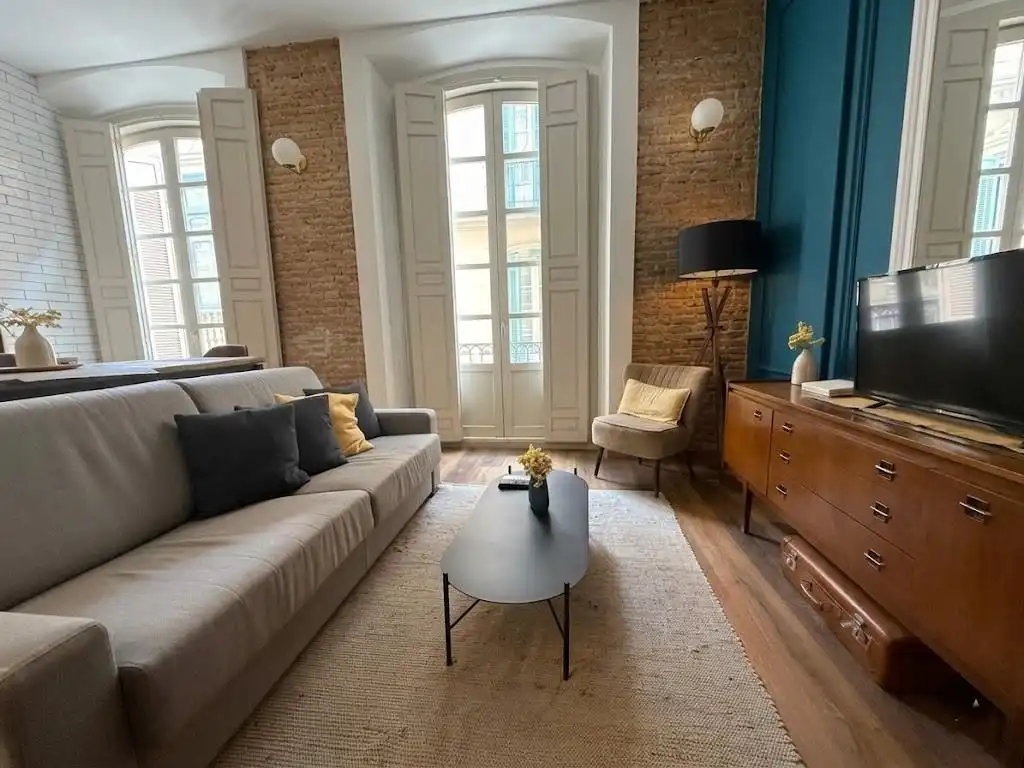 Wohnzimmer von Wohnung zum Verkauf in Málaga Capital mit Klimaanlage, Terrasse und Möbliert