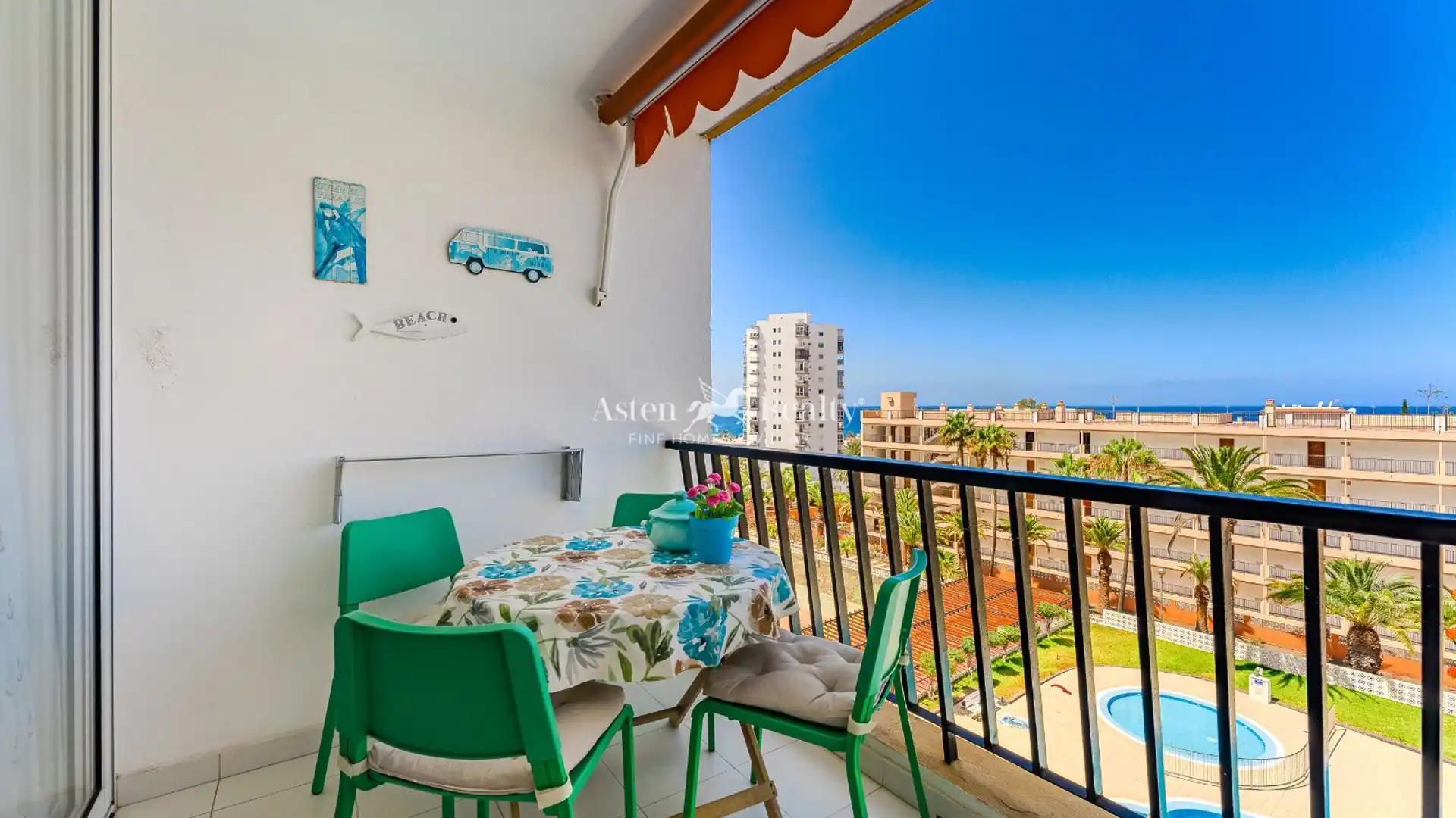 Balcony of Apartments for sale in Arona  with Terrace, Swimming Pool and Furnished