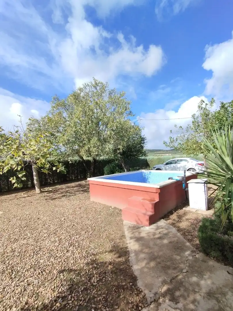 Piscina de Casa o chalet en venta en Valverde de Mérida con Trastero, Piscina y Amueblado