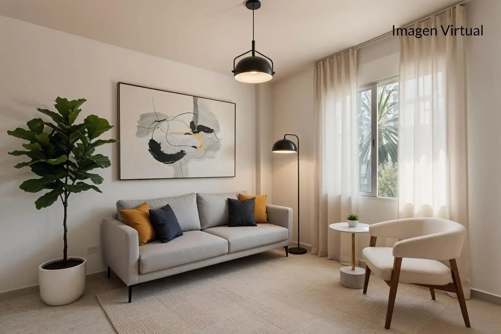 Wohnzimmer von Wohnung zum Verkauf in Málaga mit Terrasse