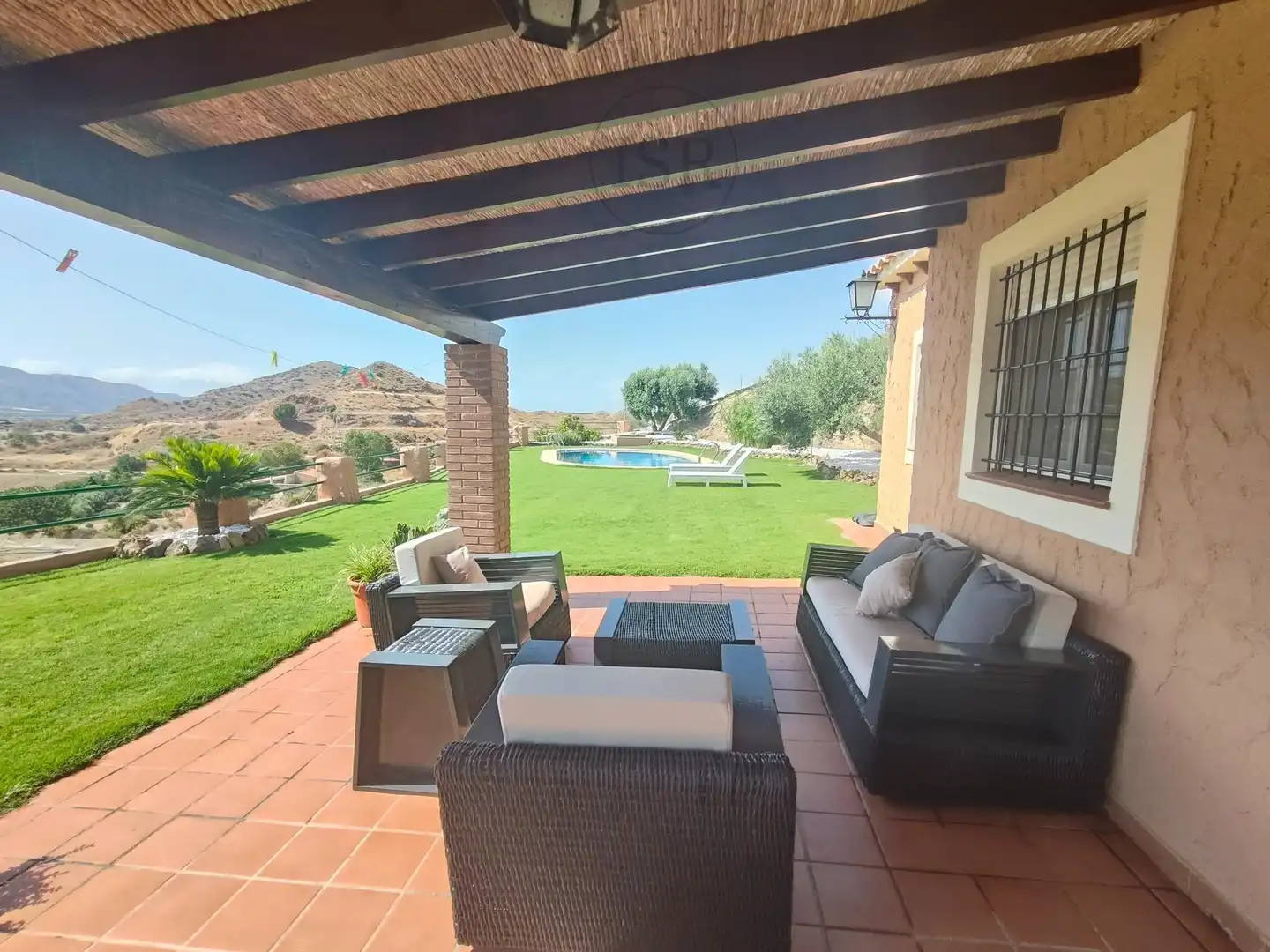 Terrassa de Casa o xalet en venda en Cuevas del Almanzora amb Aire condicionat, Jardí privat i Terrassa