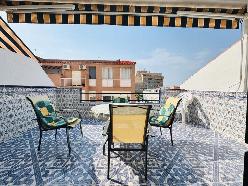 Terrace of Flat for sale in Torrevieja  with Air Conditioner, Terrace and Furnished