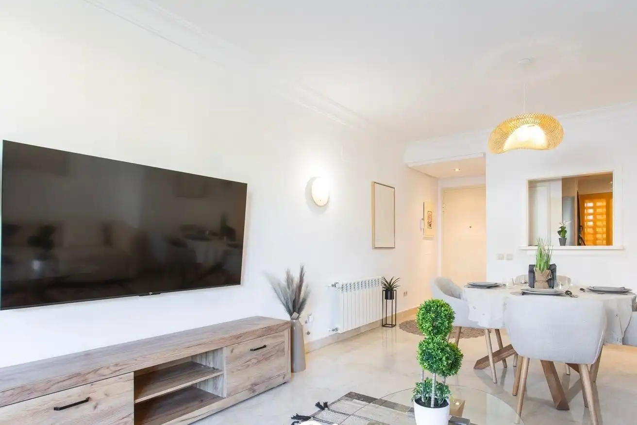 Sala de estar de Apartamento de alquiler en San Javier con Aire acondicionado, Calefacción y Terraza