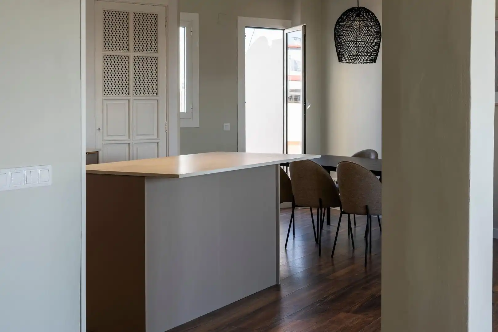 Kitchen of Attic for rent in Valencia  with Air Conditioner, Heating and Terrace