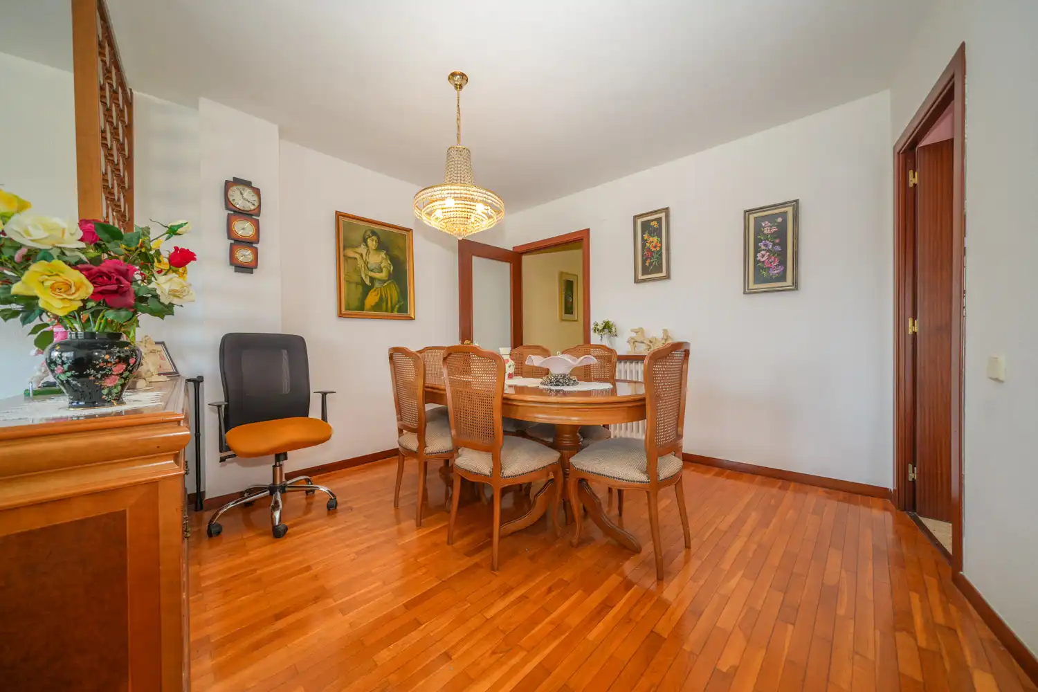Comedor de Piso en venta en Girona con Calefacción, Parquet y Terraza