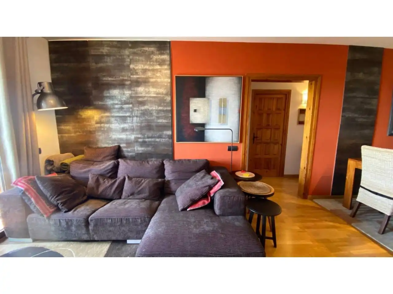 Living room of Attic for sale in Berga  with Terrace, Furnished and Balcony