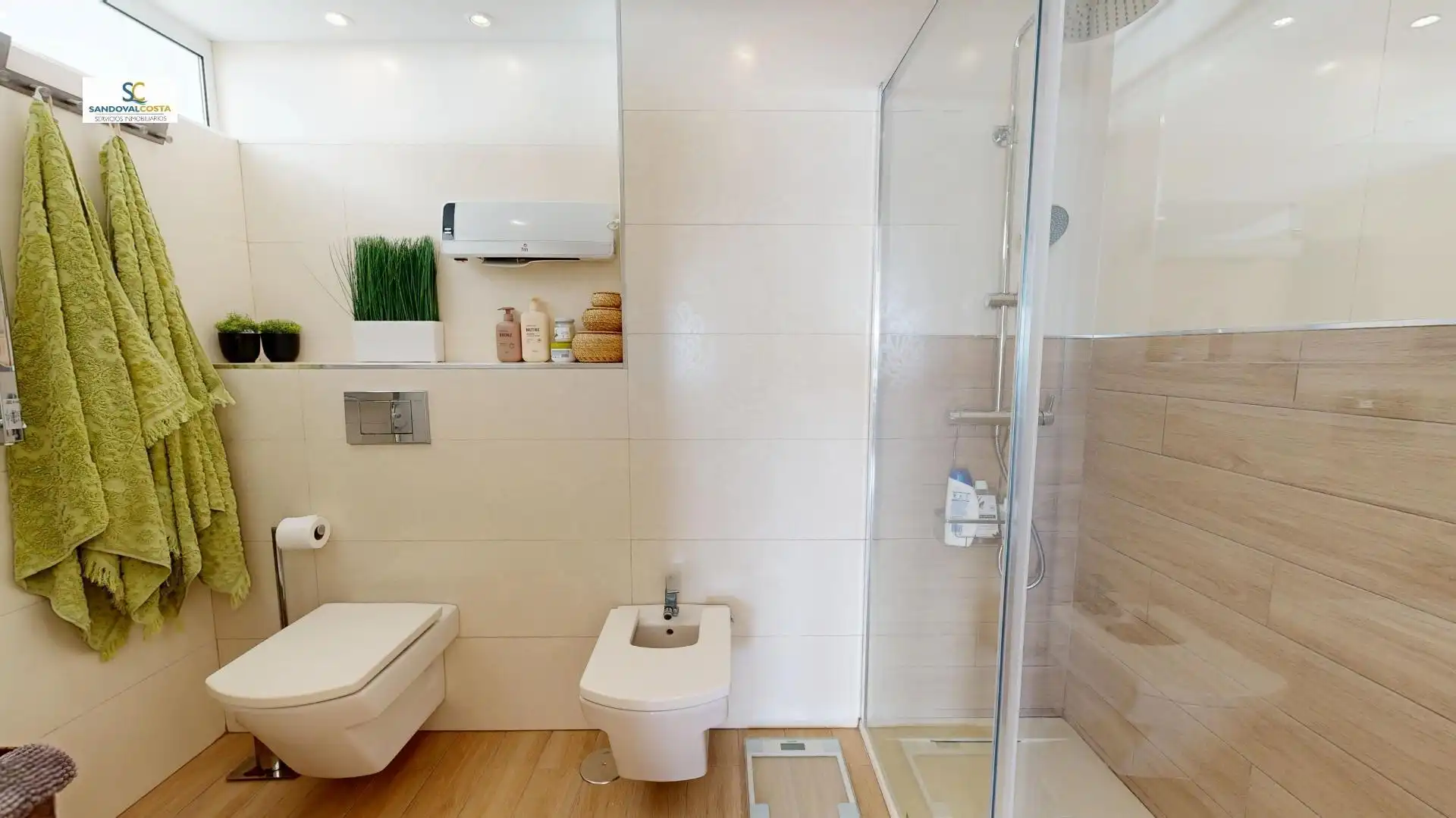 Badezimmer von Wohnung zum Verkauf in Alicante / Alacant mit Klimaanlage und Gemeinschaftspool