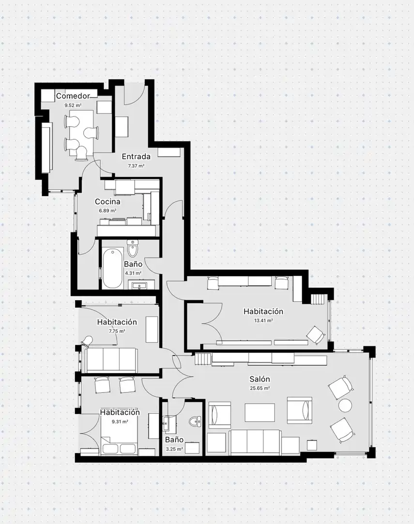 Piso en venta en Madrid con Jardín privado