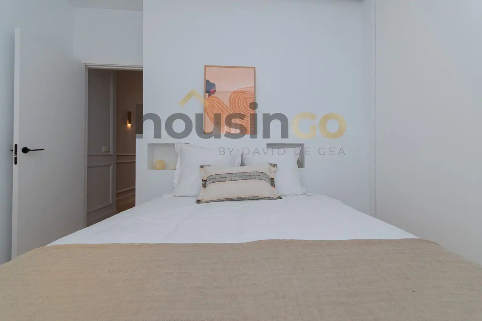 Schlafzimmer von Wohnung zum Verkauf in Madrid mit Klimaanlage, Heizung und Möbliert