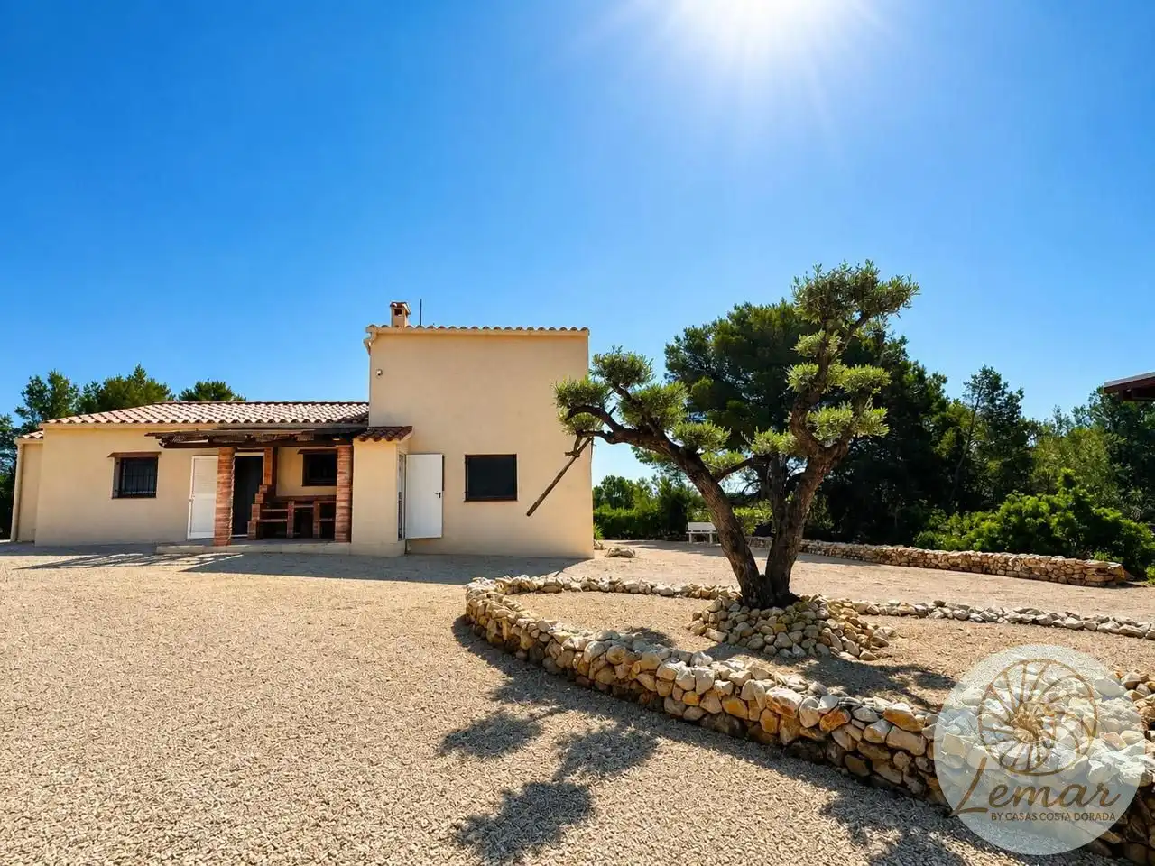 Vista exterior de Finca rústica en venta en El Perelló con Jardín privado, Terraza y Piscina