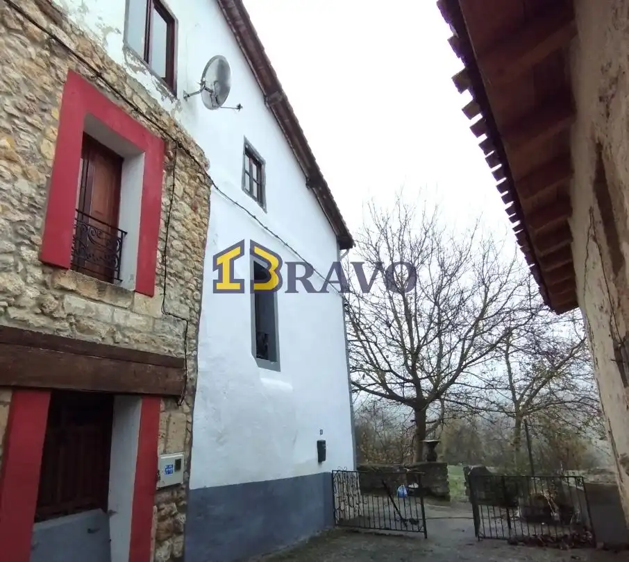 Vista exterior de Casa o xalet en venda en Valle de Losa amb Jardí privat i Terrassa