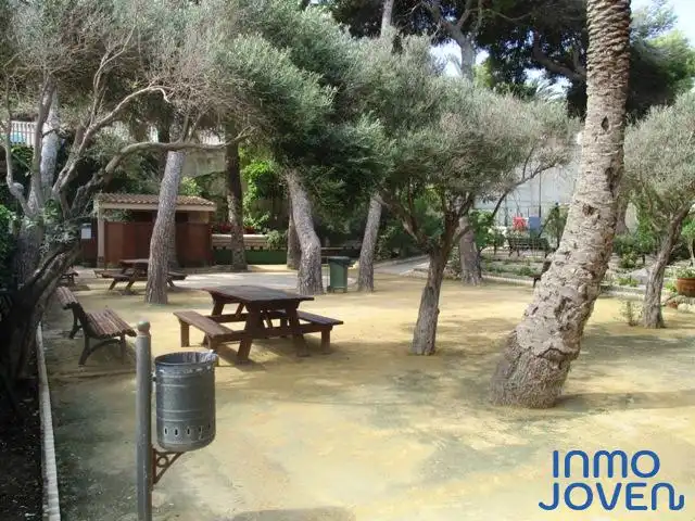 Jardín de Apartamento de alquiler en El Campello con Aire acondicionado, Terraza y Amueblado