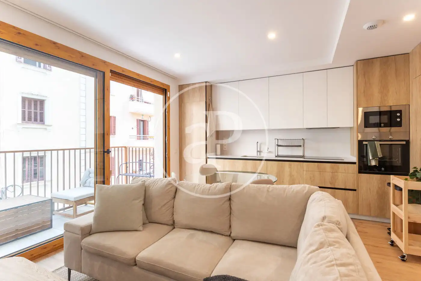 Sala d'estar de Pis de lloguer en Barcelona amb Aire condicionat, Calefacció i Terrassa