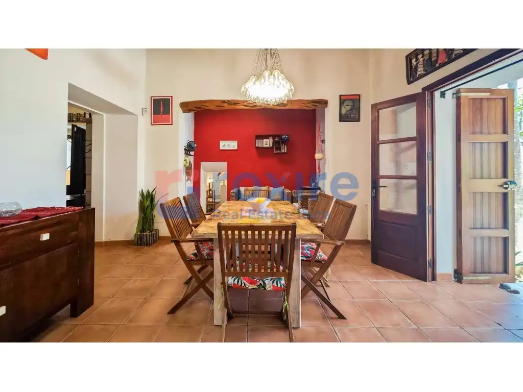 Dining room of Country homes for rent in Sant Josep de sa Talaia  with Air Conditioner, Private garden and Terrace