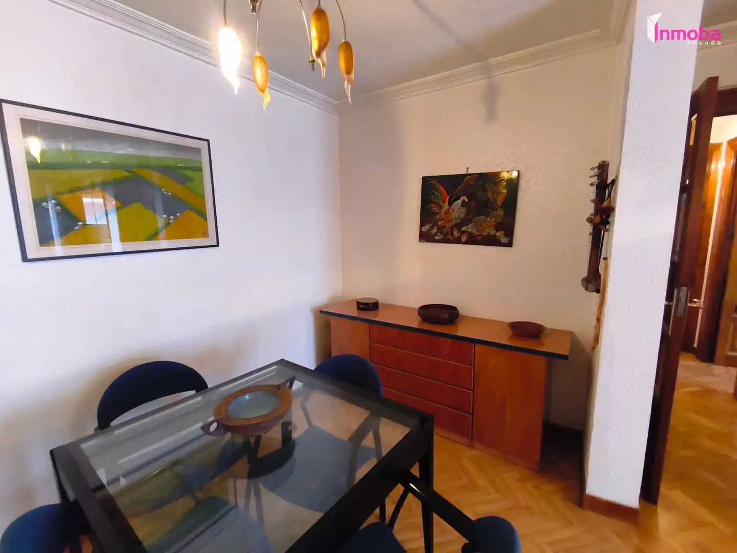 Esszimmer von Wohnung zum Verkauf in Aranda de Duero mit Heizung, Parkett und Balkon