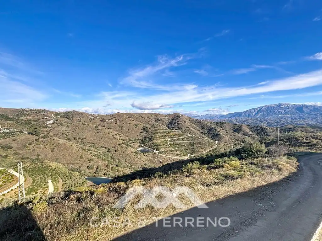 Vista exterior de Casa o chalet en venta en Macharaviaya con Aire acondicionado, Jardín privado y Terraza