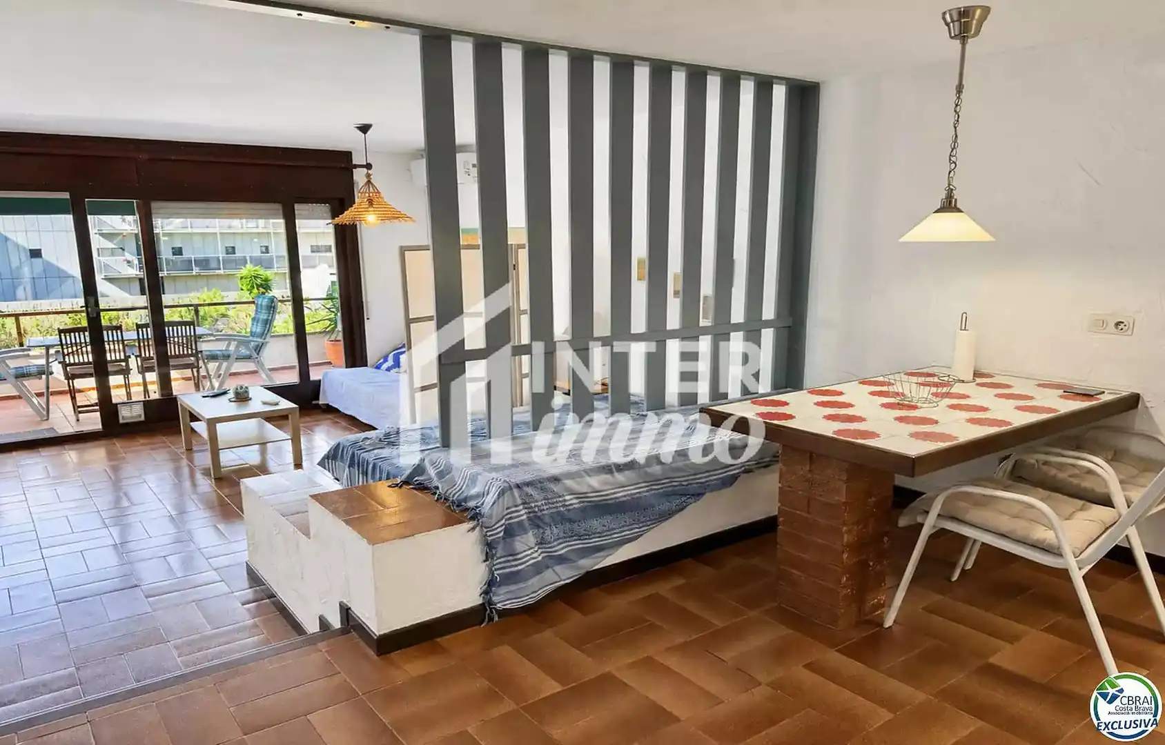 Living room of Study for sale in Roses  with Air Conditioner, Terrace and Furnished