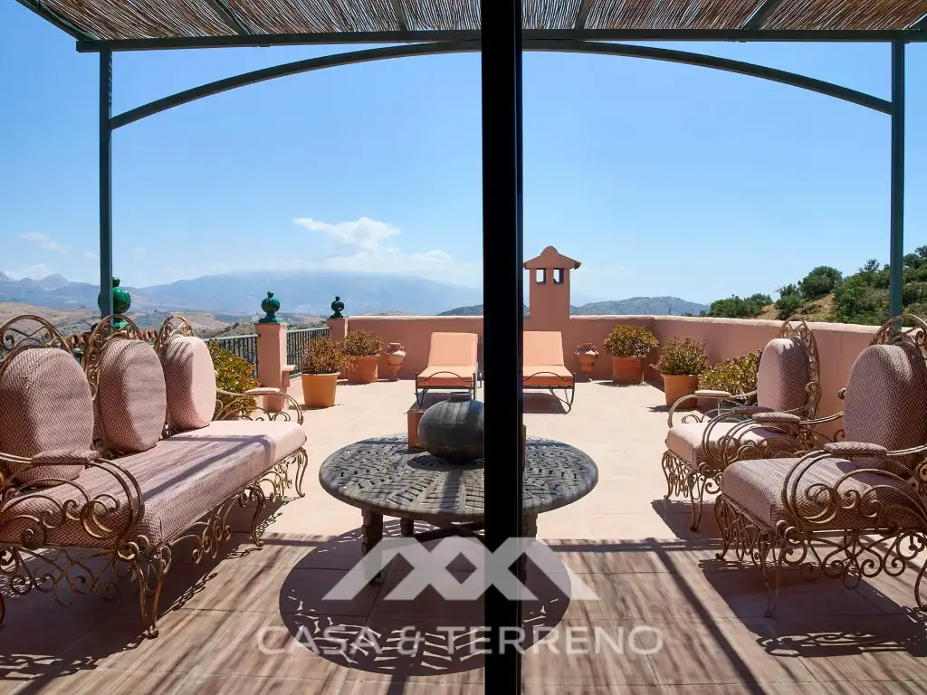 Terraza de Casa o chalet en venta en Comares con Aire acondicionado, Terraza y Piscina
