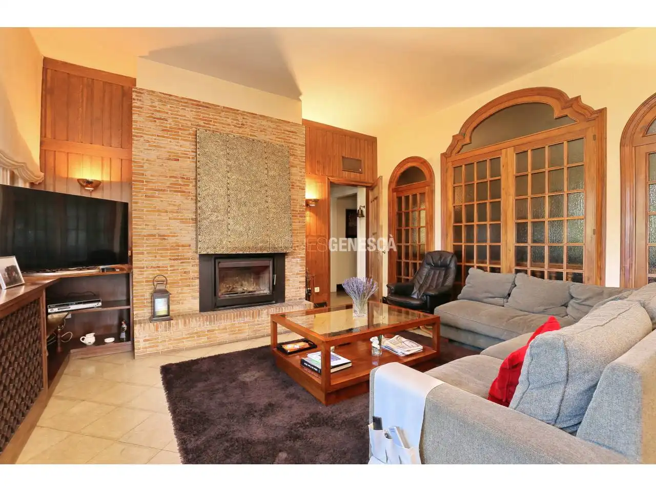 Sala de estar de Casa o chalet en venta en Terrassa con Aire acondicionado, Calefacción y Jardín privado