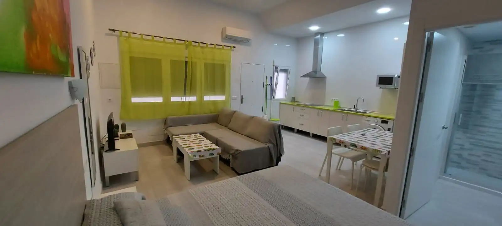 Sala de estar de Estudio de alquiler en Málaga con Amueblado