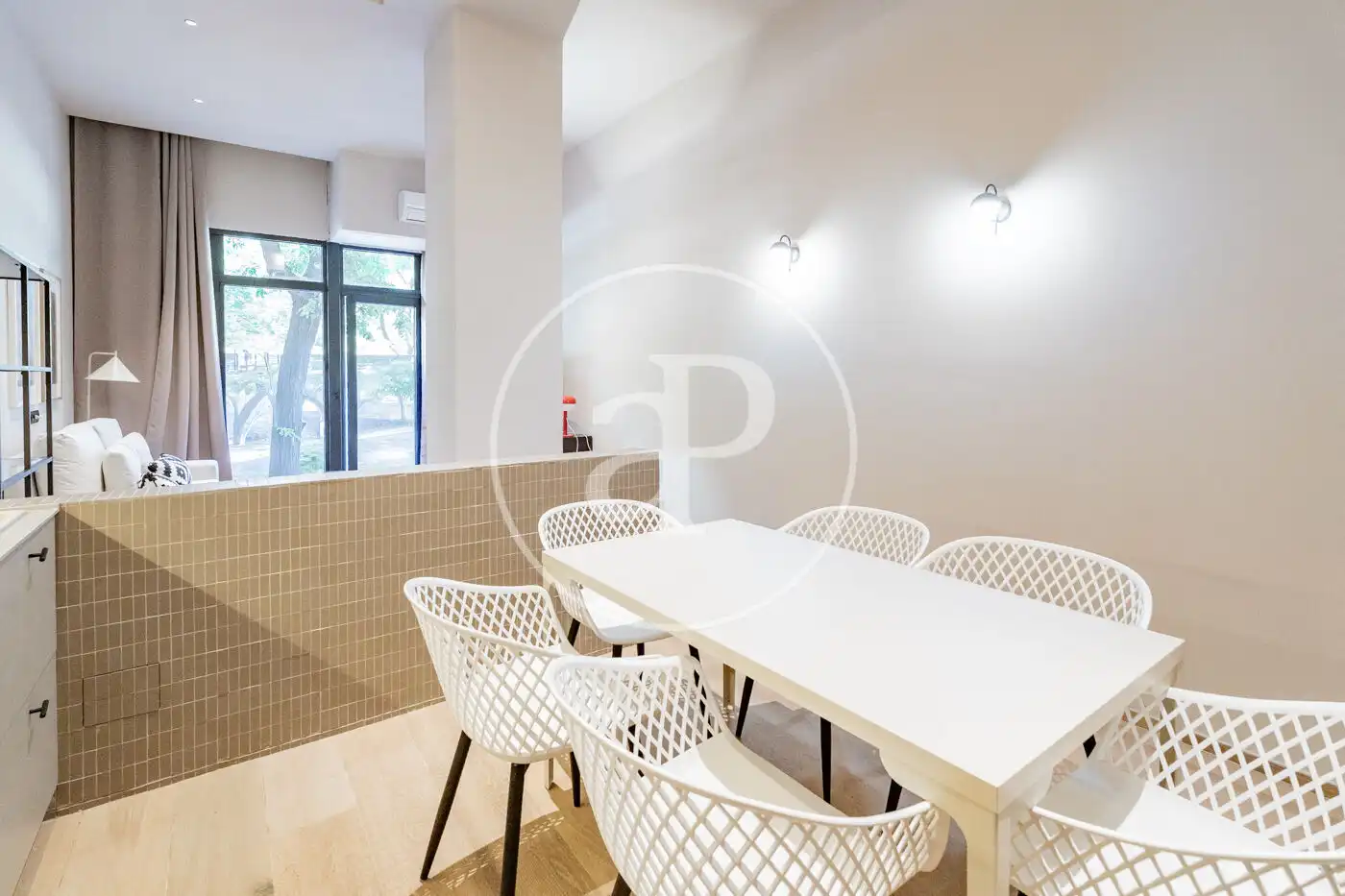 Esszimmer von Wohnung zur Miete in Madrid mit Klimaanlage, Heizung und Möbliert