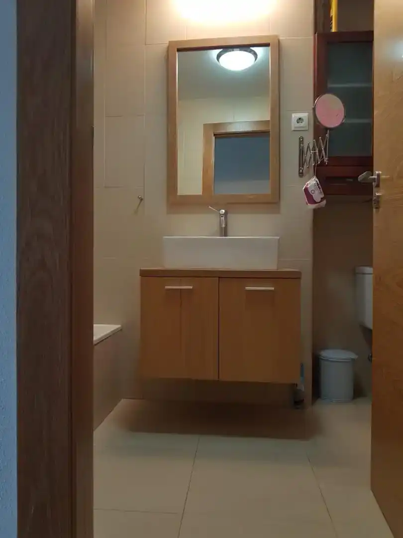 Bany de Apartament en venda en Murcia amb Aire condicionat, Jardí privat i Parquet