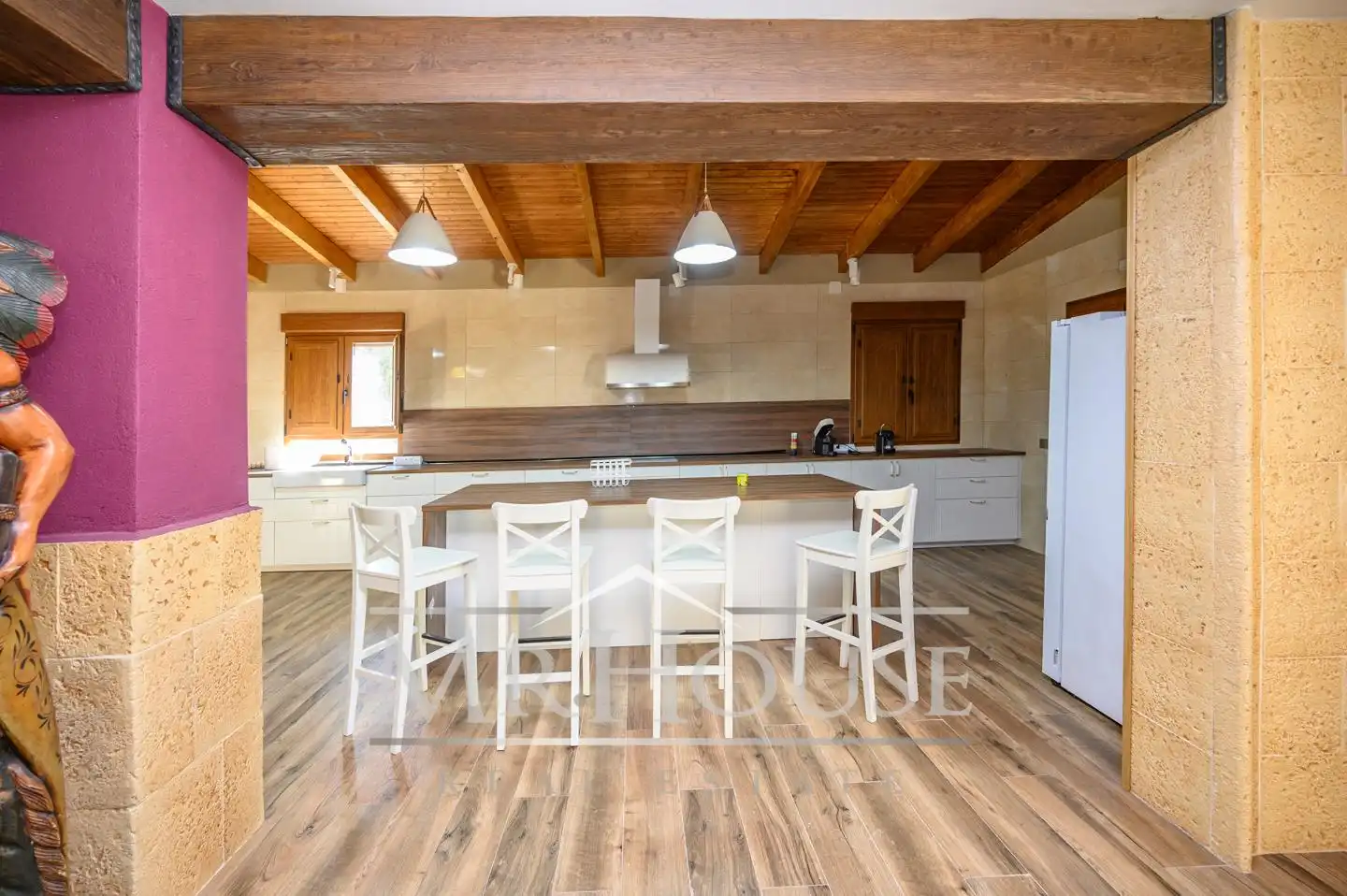 Cocina de Finca rústica en venta en Perales de Tajuña con Aire acondicionado, Calefacción y Jardín privado