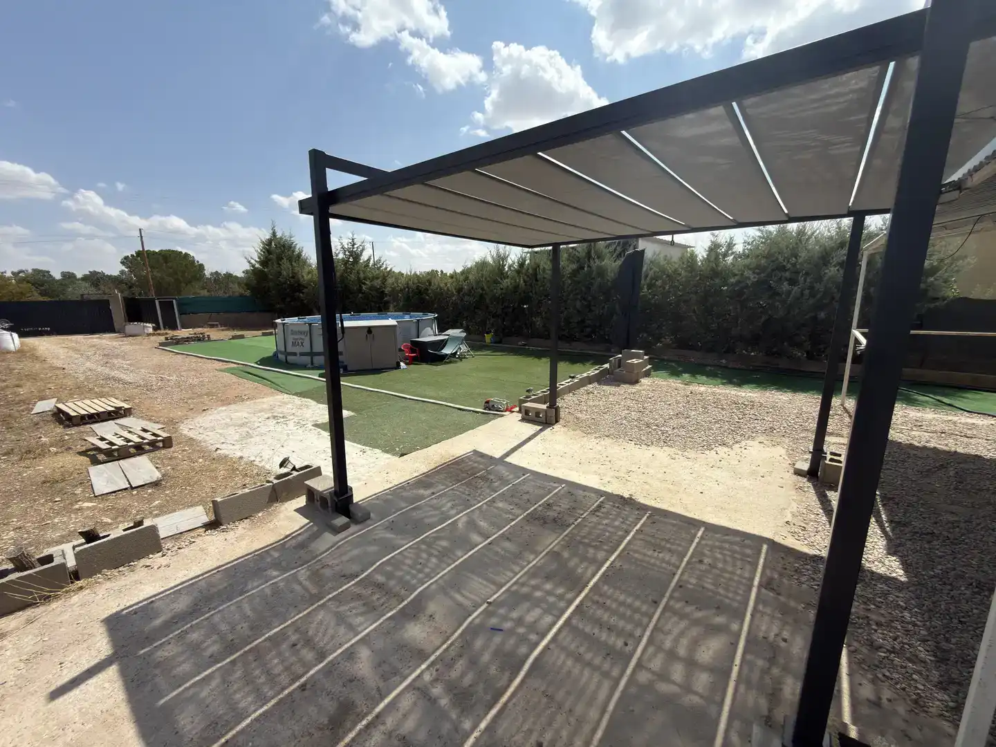 Terraza de Finca rústica en venta en Estremera con Aire acondicionado, Jardín privado y Parquet