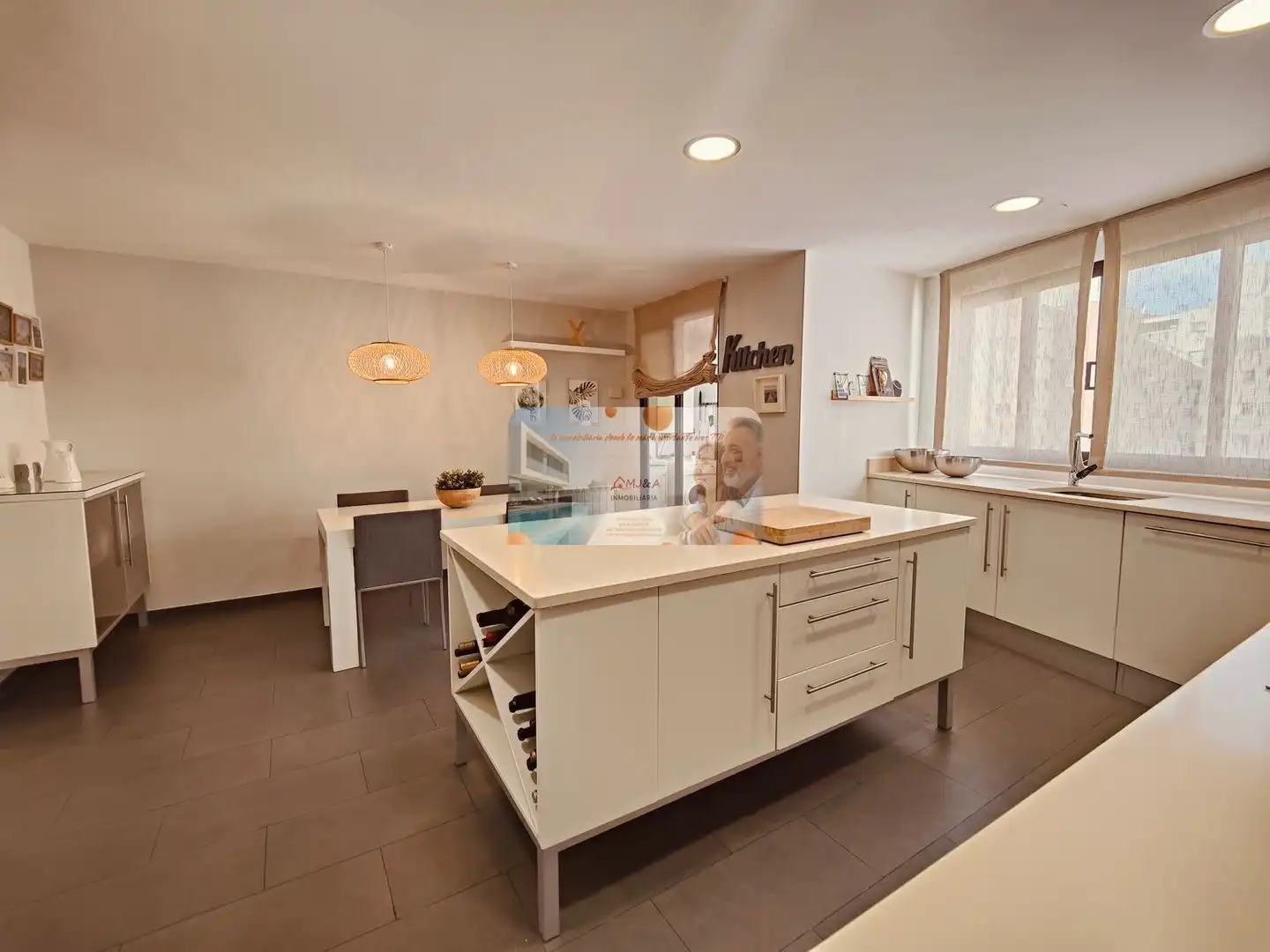 Cocina de Dúplex de alquiler en Castellón de la Plana / Castelló de la Plana con Aire acondicionado, Calefacción y Parquet