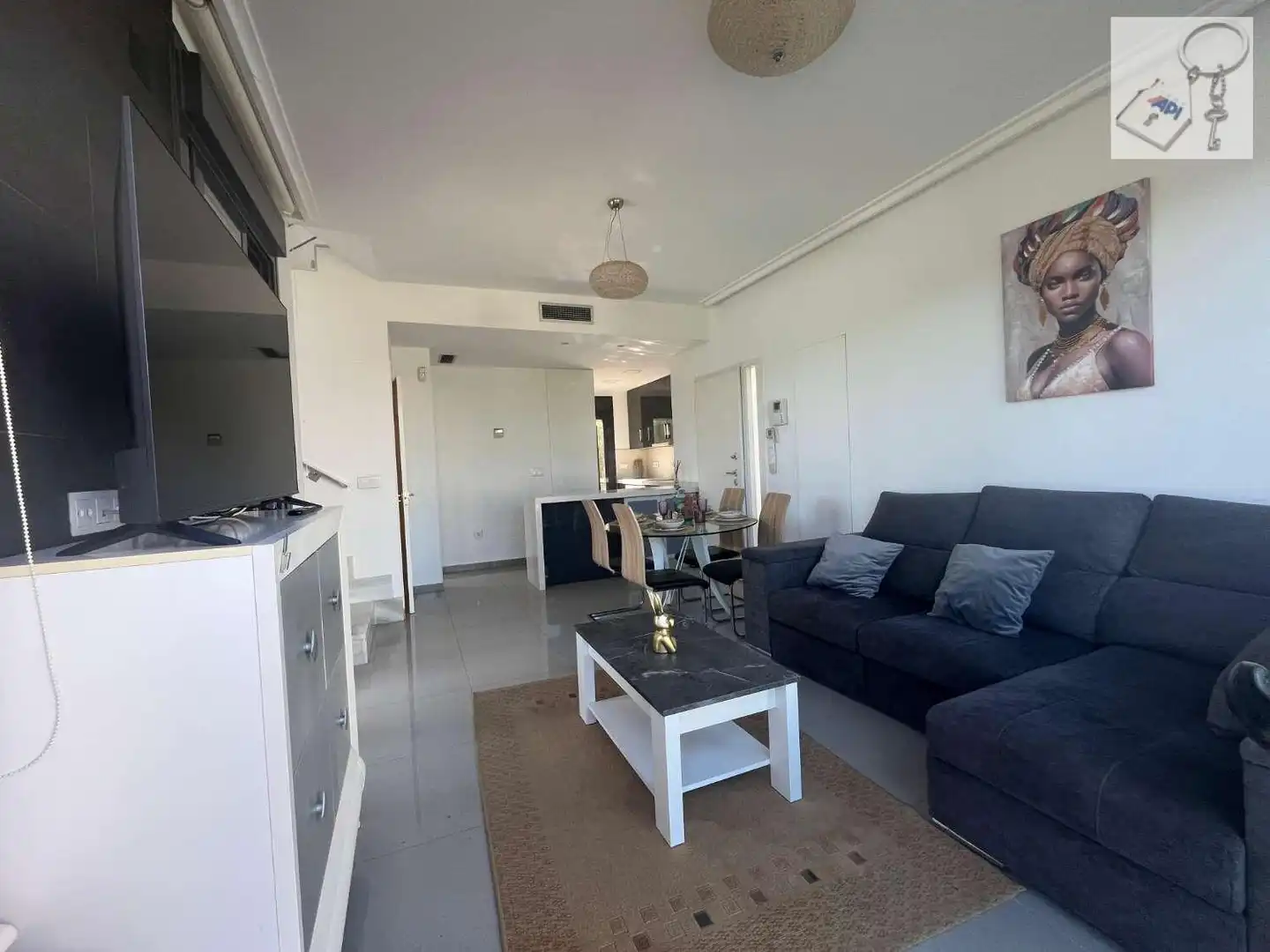 Sala de estar de Casa o chalet en venta en Orihuela con Aire acondicionado, Terraza y Piscina