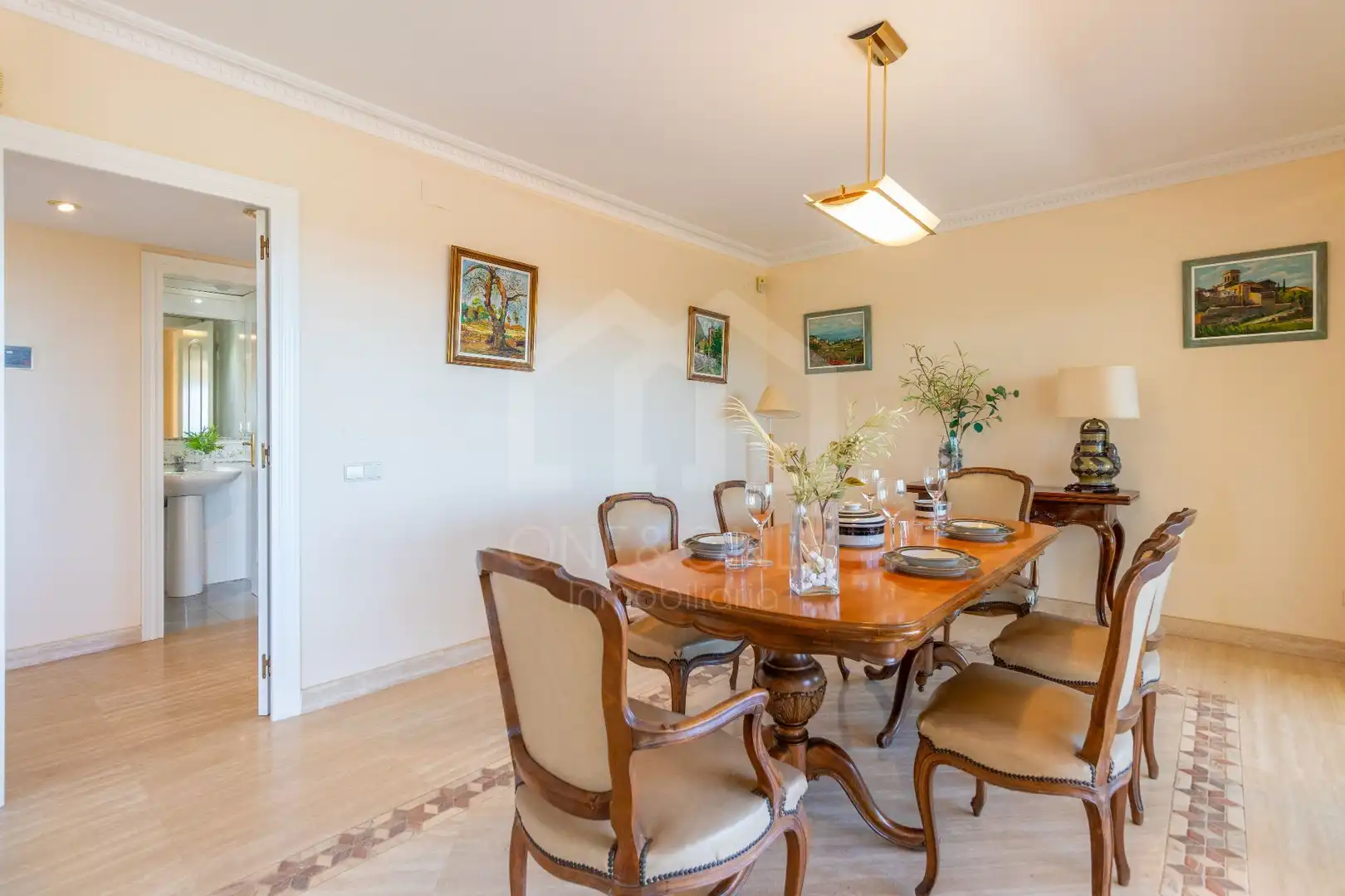 Comedor de Casa o chalet de alquiler en Mont-roig del Camp con Aire acondicionado, Calefacción y Jardín privado