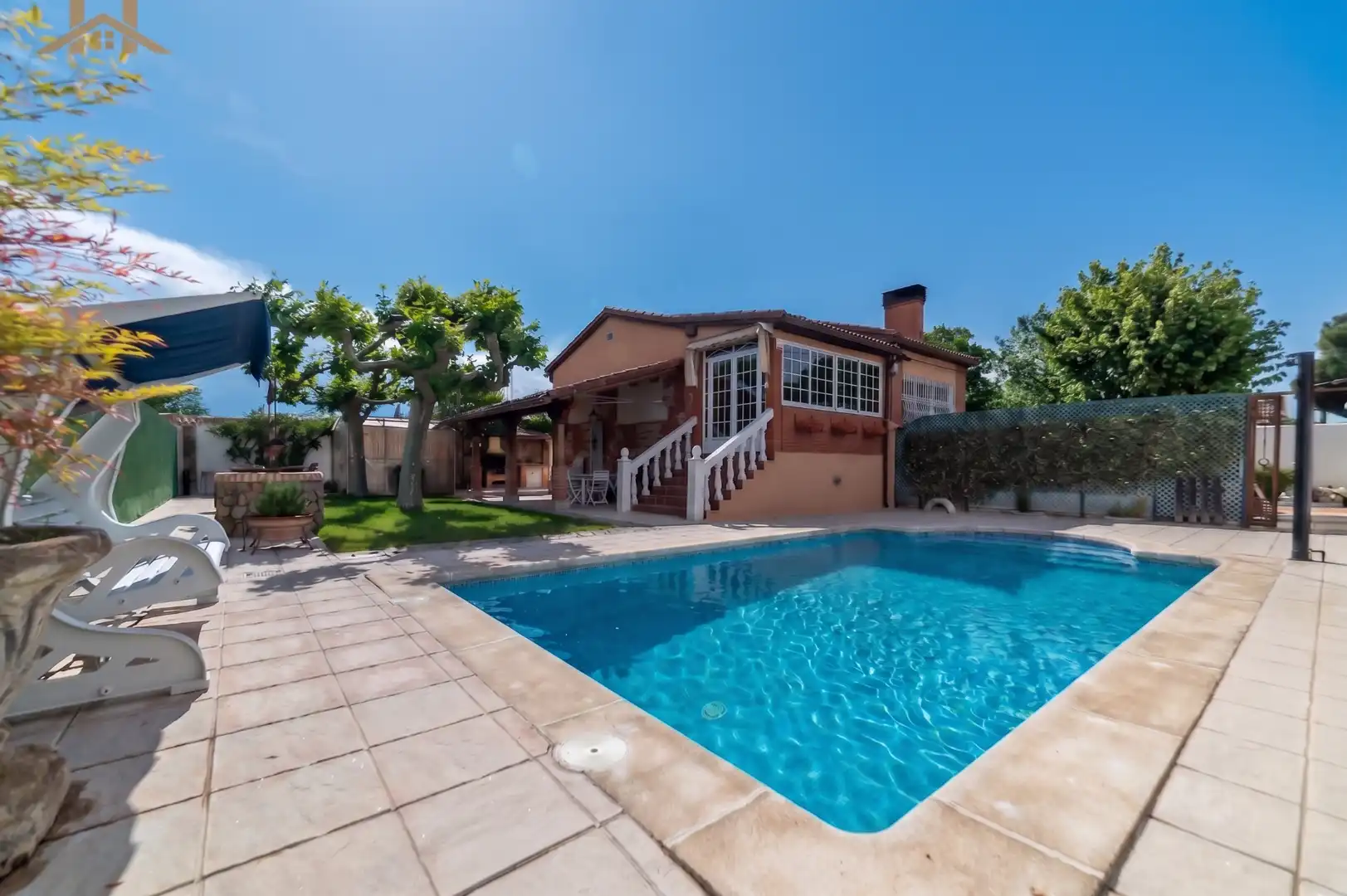 Schwimmbecken von Haus oder Chalet zum Verkauf in El Álamo mit Heizung, Privatgarten und Terrasse