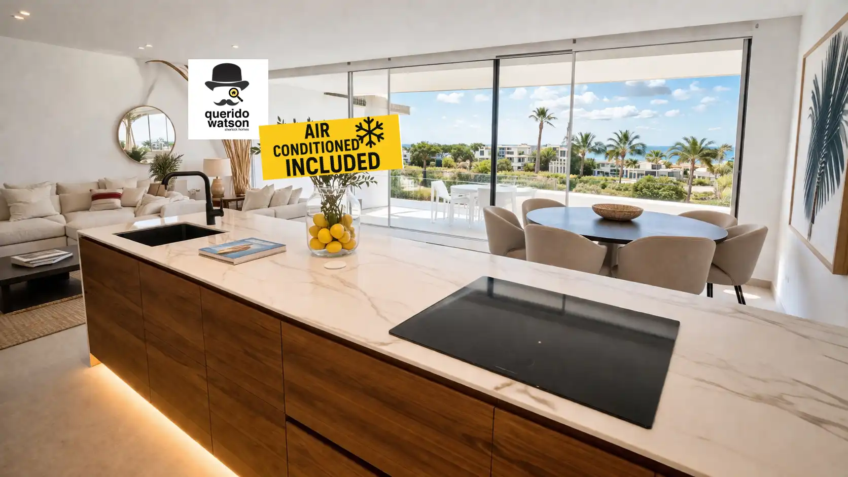 Küche von Wohnung zum Verkauf in Cartagena mit Klimaanlage, Heizung und Terrasse