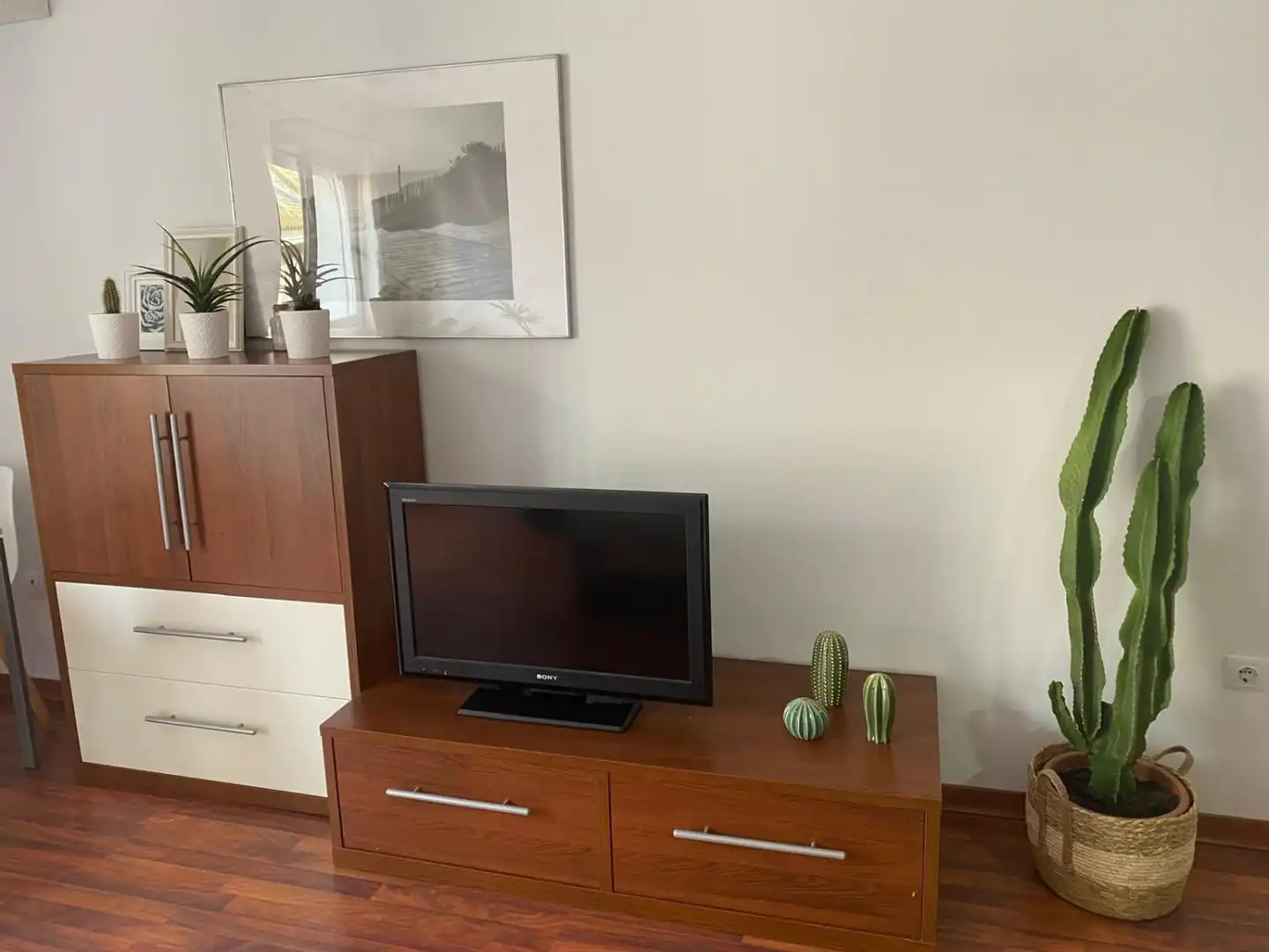Sala de estar de Apartamento de alquiler en Huelva con Aire acondicionado, Amueblado y Balcón