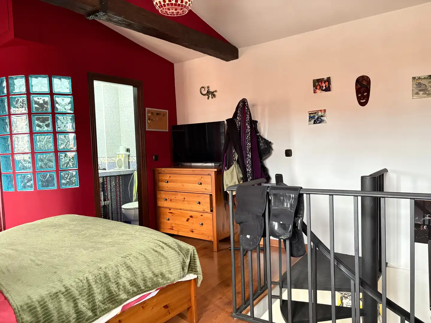 Bedroom of Houses for rent in Plasencia  with Air Conditioner, Heating and Furnished