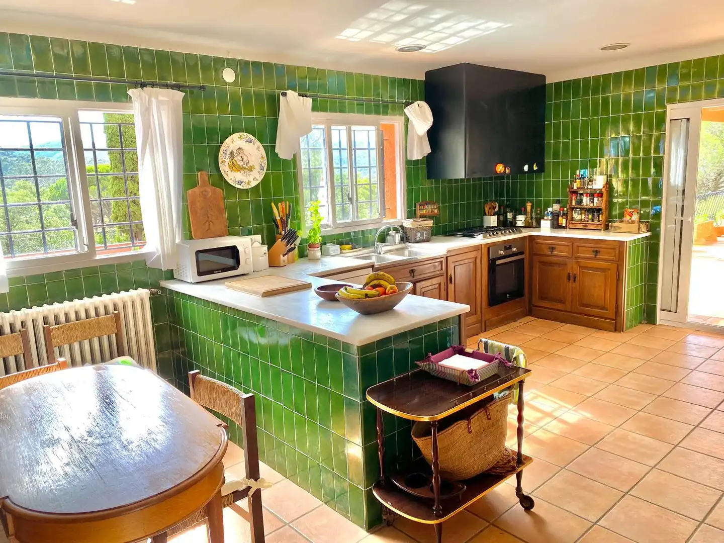 Cocina de Casa o chalet de alquiler en Santa Cristina d'Aro con Calefacción, Jardín privado y Terraza