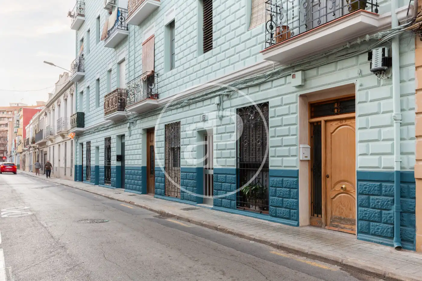 Außenansicht von Wohnung zur Miete in Valencia mit Klimaanlage, Heizung und Haustiere erlaubt