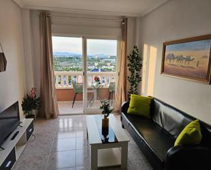 Living room of Flat to rent in Santa Pola  with Air Conditioner and Balcony