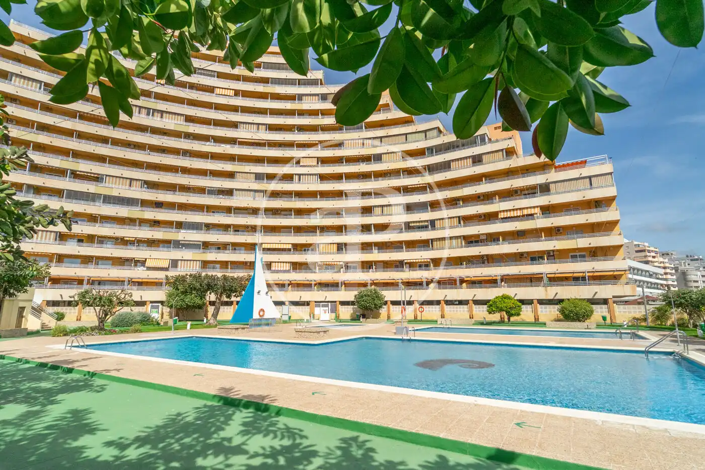 Piscina de Piso en venta en Calpe / Calp con Calefacción, Jardín privado y Terraza
