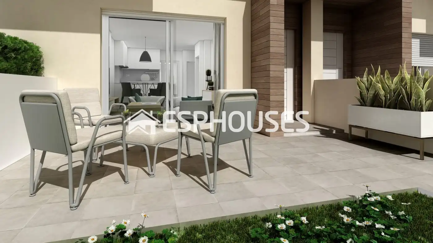 Terraza de Casa o chalet en venta en La Manga del Mar Menor con Terraza, Balcón y Piscina comunitaria