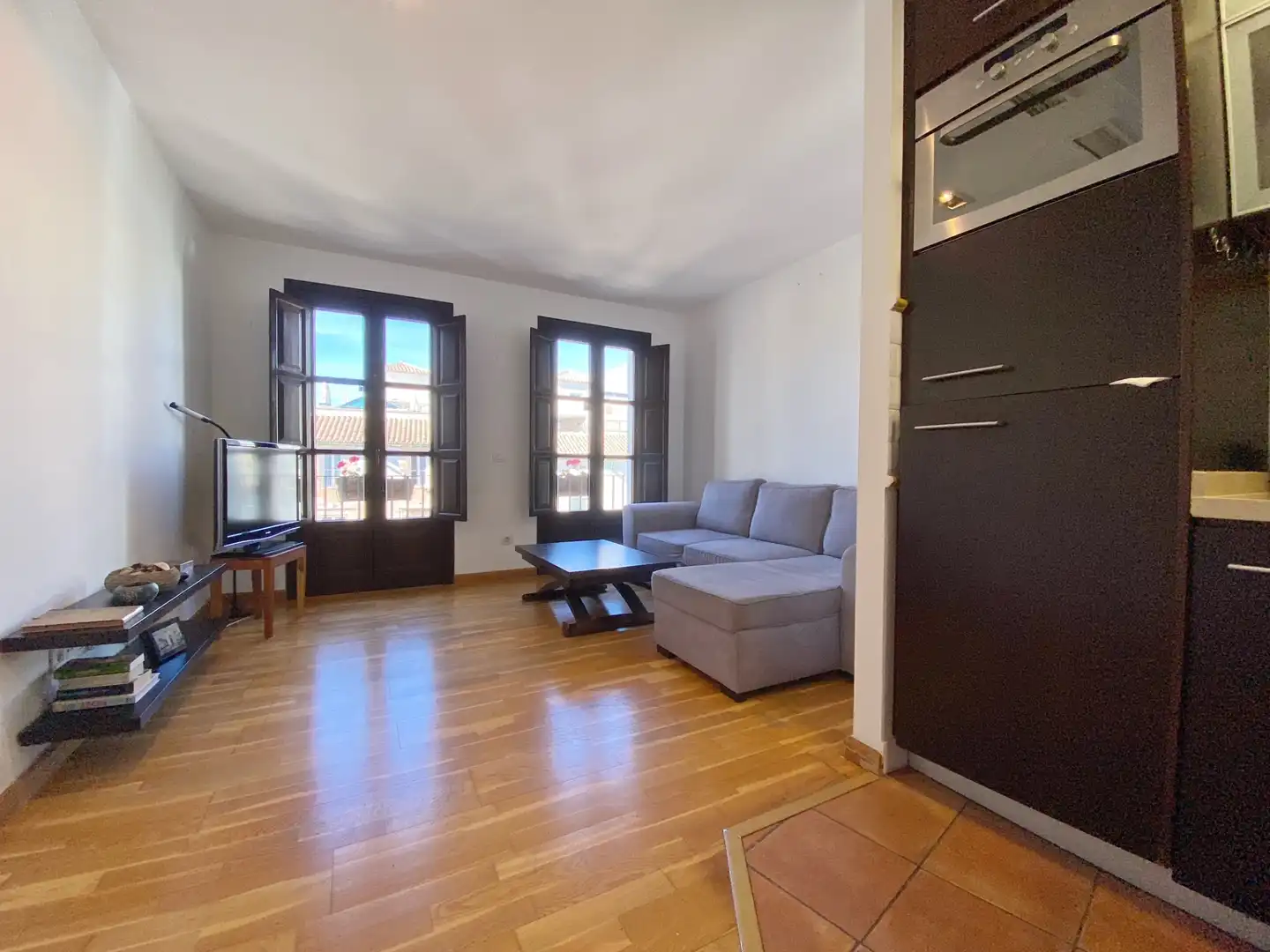 Living room of Duplexes for sale in Marbella  with Air Conditioner, Parquet flooring and Furnished
