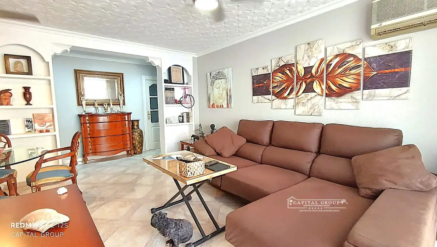 Sala de estar de Piso en venta en Huelva con Aire acondicionado, Terraza y Amueblado