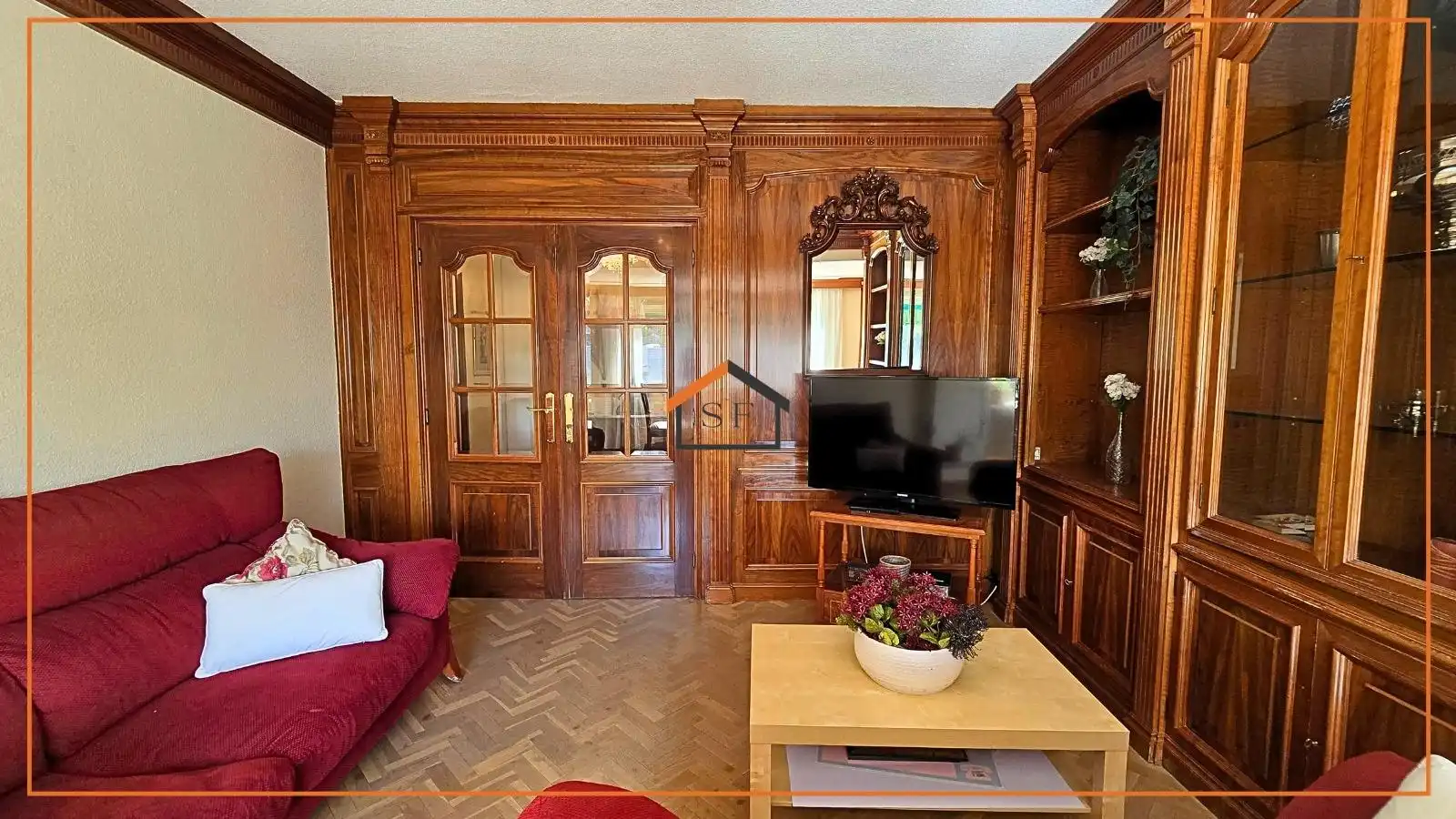 Sala de estar de Piso en venta en Madrid con Aire acondicionado, Jardín privado y Parquet