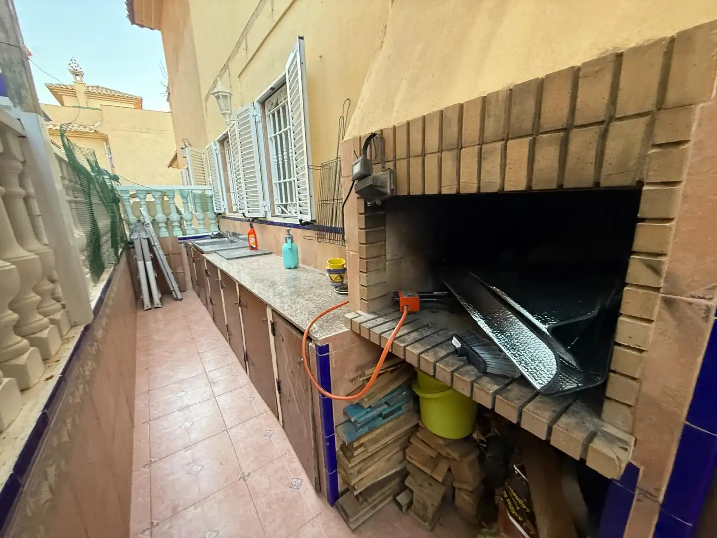 Terraza de Casa o chalet de alquiler en Santa Pola con Aire acondicionado, Amueblado y Piscina comunitaria