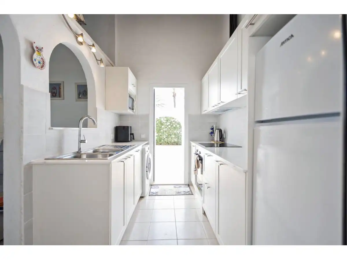 Cuina de Apartament en venda en Ciutadella de Menorca amb Calefacció, Jardí privat i Terrassa