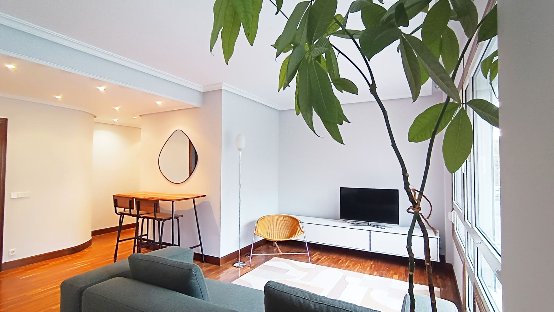 Living room of Flat for sale in Donostia - San Sebastián   with Heating, Parquet flooring and Furnished