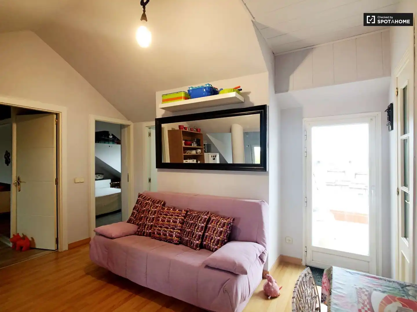 Sala d'estar de Apartament per a compartir en Leganés amb Aire condicionat, Calefacció i Terrassa
