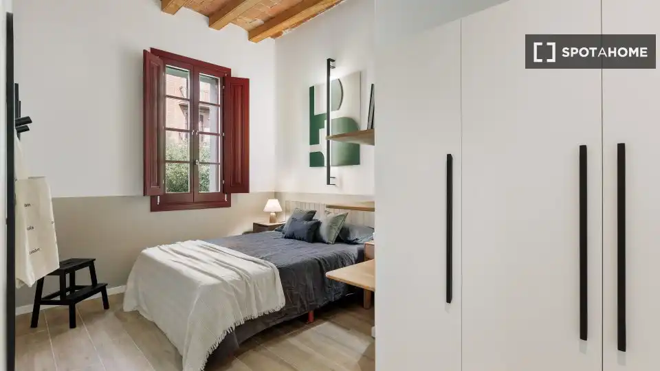Habitación de Piso de alquiler en Barcelona con Aire acondicionado, Calefacción y Amueblado