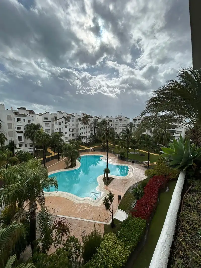 Exterior view of Flat for rent in Estepona  with Air Conditioner, Terrace and Swimming Pool
